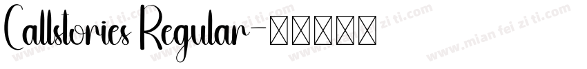 Callstories Regular字体转换